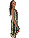 Black Hawaiian Dress Sleeveless Knee Length Big Island