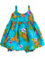 Baby Girl Bungee Dress Set Cute Pineapples Turquoise