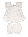 Hibiscus Leis Baby Girl Clothing Set White KY