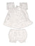 Hibiscus Leis Baby Girl Clothing Set White