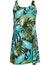Hoike A-Line Back Cutout Hawaiian Dress Black