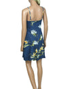 Bamboo Paradise Spaghetti Strap Hawaiian Dress in Navy