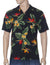 Birds of Paradise Men's Hawaii Rayon Shirt Black