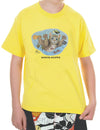 Kids T-Shirts Kitty Ocean Diver Yellow