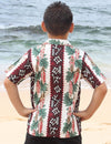 Boys Aloha Shirt Surfing Relic Red Pacific Legends