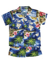 Hawaii Polynesian 2 Piece Boys Cabana Set Navy