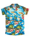 Hawaii Polynesian 2 Piece Boys Cabana Set Turquoise