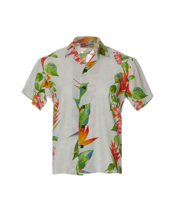 Boy Aloha Shirt Birds of Paradise Panel
