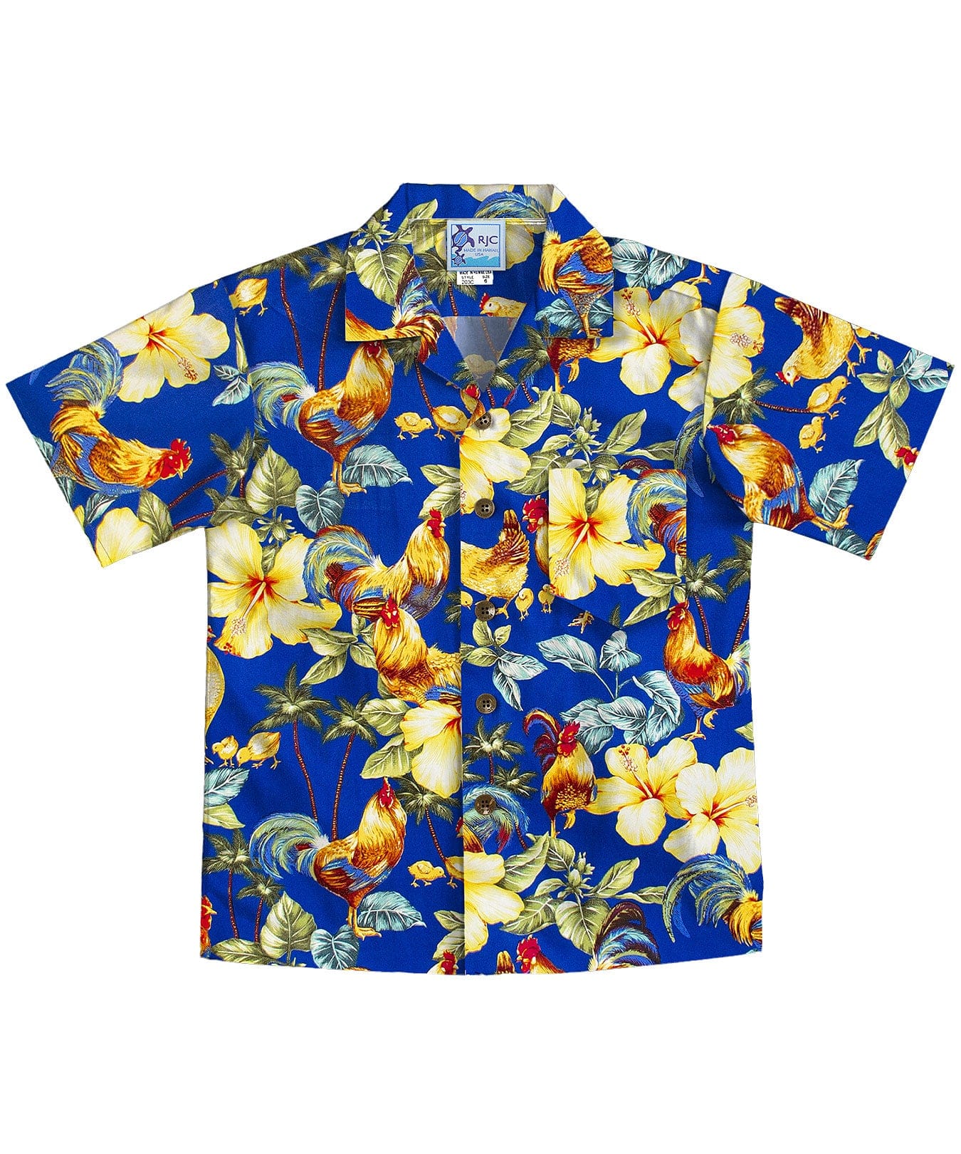 Boy Aloha Shirt Rooster's Up – Shaka Time Hawaii
