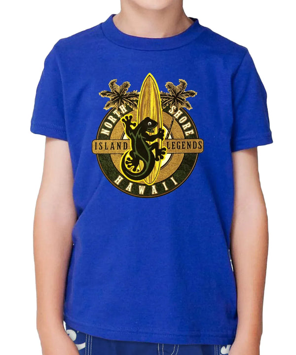 Gecko Island Legend Children T-Shirt Royal