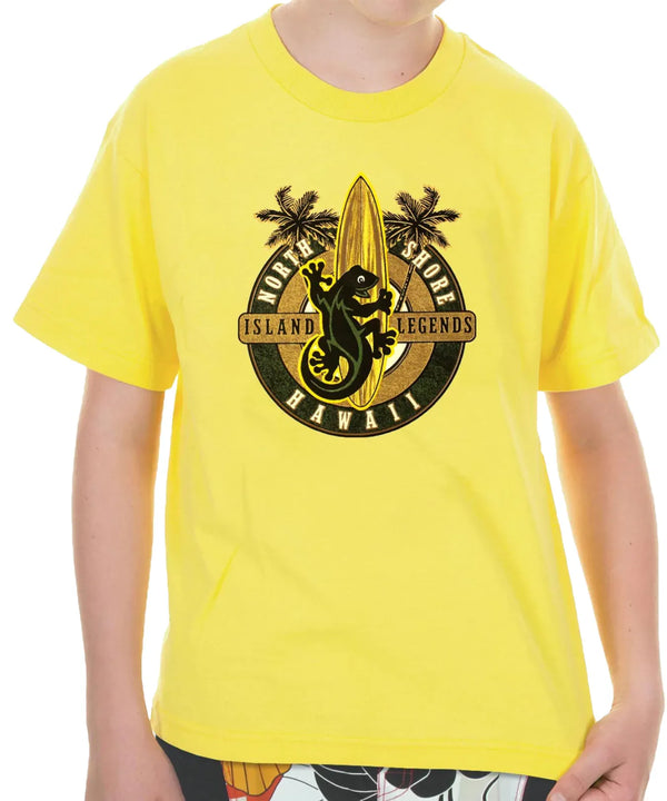 Gecko Island Legend Children T-Shirt Yellow
