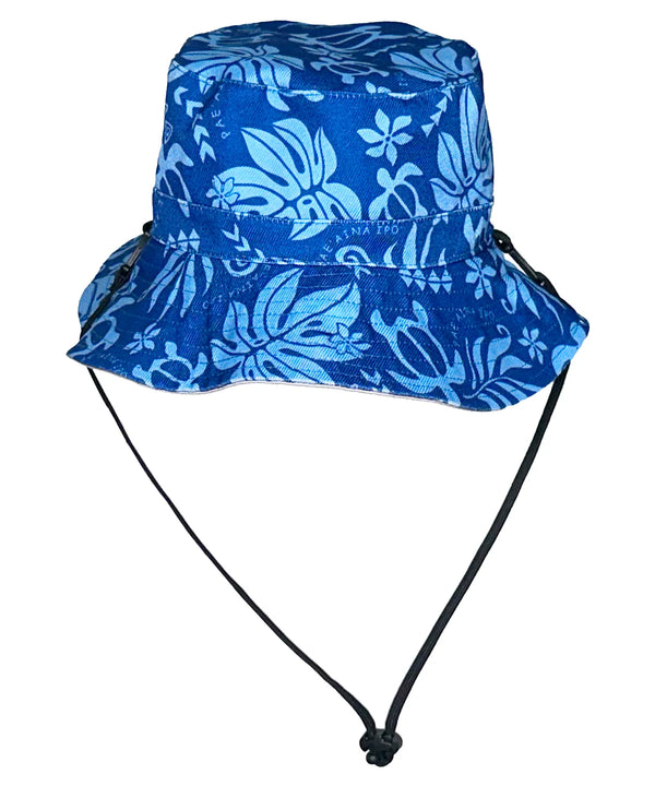 Monstera Honu Bucket Hat Reversible Hawaii Khaki