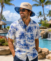 Monstera Honu Bucket Hat Reversible Hawaii Khaki