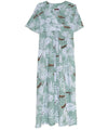 Caftan Hawaiian Dress Outrigger Tribal Sage One size