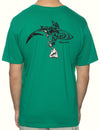 Hawaii Islands Tribal Shark T-Shirt Green Shaka Time Hawaii