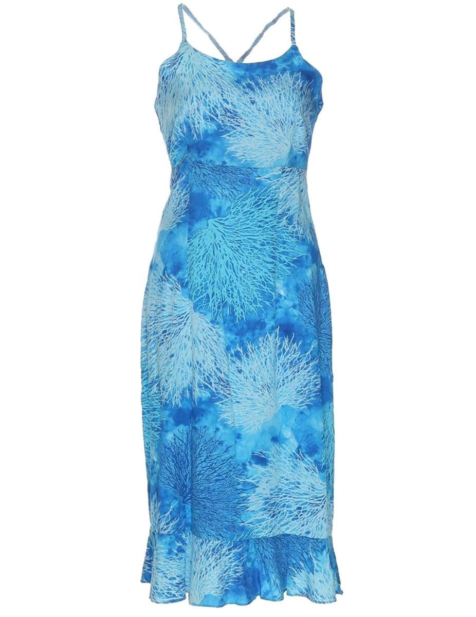 Criss Cross Back Cocktail Aloha Dress Island Reef Shaka Time Hawaii Criss Cross Back Cocktail Aloha Dress Island Reef Shaka Time Hawaii