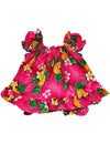 Cute Pineapples Baby Clothes 2 Piece Capri Set Hot Pink
