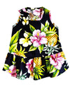 Dog Hawaiian Dress Hibiscus Pineapples Valley Black RJC