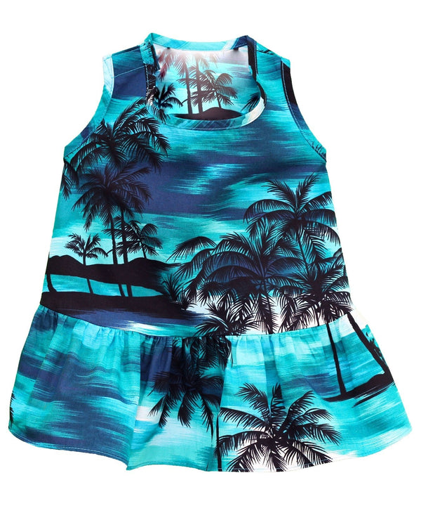 Dog Hawaiian Sundress Island Sunset Paradise