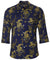 Dragon Tales 3/4 Sleeves Hawaiian Shirt Navy
