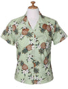 Sunny Pineapples Fitted Hawaiian Blouse