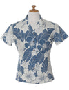 Fitted Hawaiian Blouse Lanai Adventure - ShakaTime