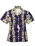 Fitted Hawaiian Shirt for Women Luana Purple