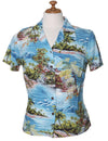 Hawaiian Hana Hou Scenic Rayon Shirt for Women