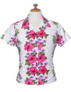 Fitted Women Summer Shirt Big Island White White Two Palms
