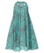 Sleeveless Float Short Hawaiian Dress FLORILEGIA Aqua Mae Young Designs