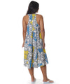 Watercolors Plumeria Sleeveless Float Short Dress