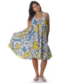 Watercolors Plumeria Sleeveless Float Short Dress