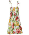 Girls Hawaiian Dress Smock Top Kimo White MYD