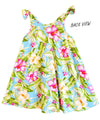 Girls Flared Tank Hawaiian Dress with Shoulder Ties Olani