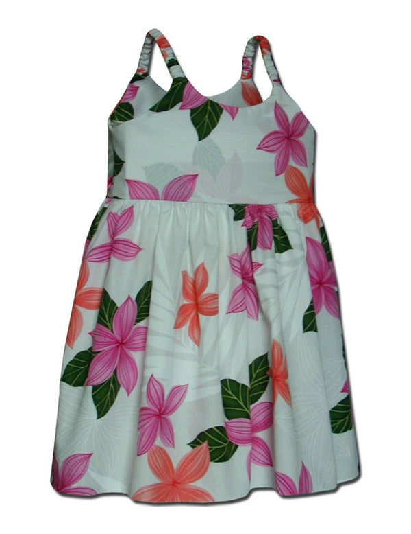 Girls Hawaiian Sundress Lahela Pink Pacific Legend