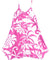 Girls Pink Dress Makena with Scarf Hem Pink