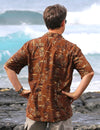 Golden Vintage Shirt Brown Two Palms