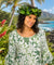 Deluxe Maile Green Silk Headband Haku Green
