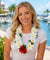 Natural Color Plumeria Flower Silk Lei Natural