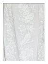White Hawaiian Fabric Honolulu City of Leis White Two Palms