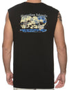 Hawaiian Islands Map Muscle Tee Black