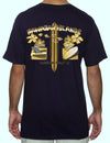 Hawaiian Islands Origin of Surfing T-Shirt Navy Shaka Time Hawaii