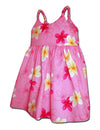 Hawaiian Plumeria Girl's Flower Dress Pink Pacific Legends