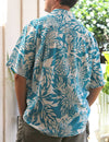Wild Pineapples Hawaiian Shirt Aqua Two Palms