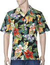 Tropical Forest Mirage Aloha Shirt Black Pacific Legends