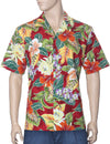 Tropical Forest Mirage Aloha Shirt Red Pacific Legends