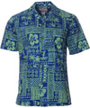 Island Heritage Tribal Hawaiian Shirt Green