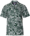 Tribal Treasures Aloha Shirt Green
