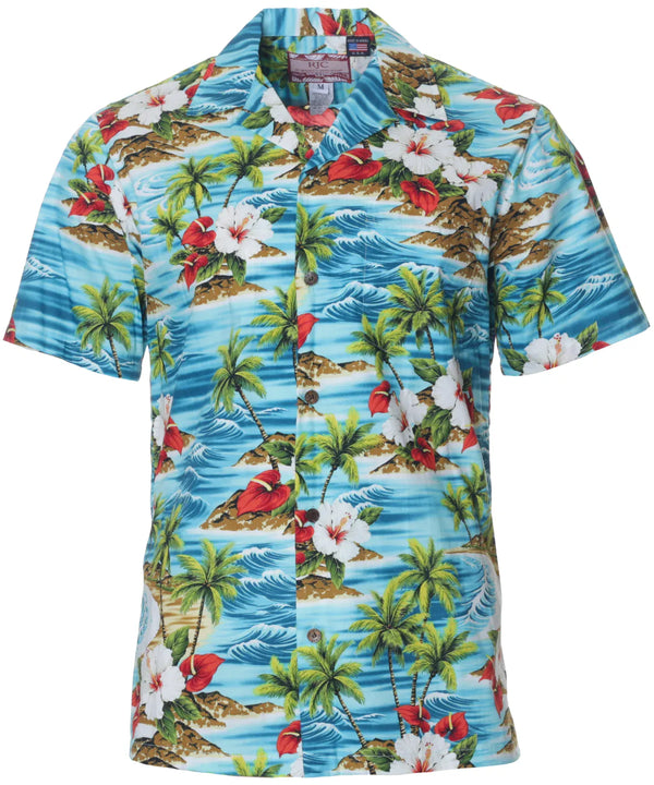 White Hibiscus Hawaiian Shirt
