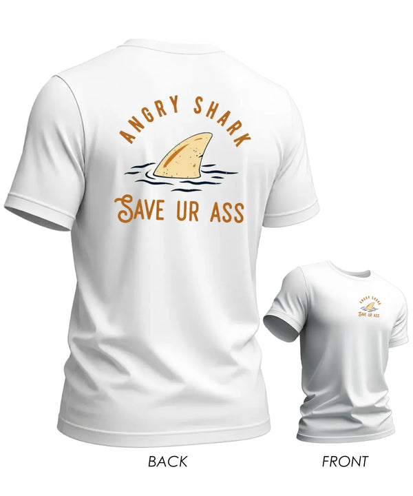 Hawaiian Tee Angry Shark T-Shirt White